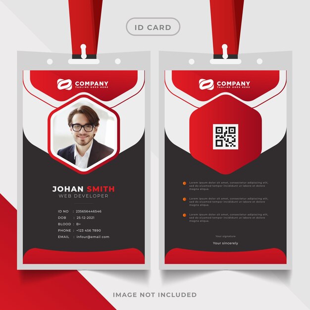 Id Card Layout Template